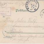 Bayern - Taubenberg T. Thalham, Posthilfstellen-Ra 3 a. entspr. AK 1902 n.