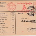 BRD - 4 Pfg. AFS "Perlesreuter Schmalzler", Drucksache/Antwortkarte Irschenberg