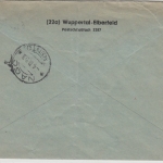 BRD - 10 Pfg. AFS "PSF 3287", Ortsbrief/Nachsendung ITALIEN Wuppertal-Elberfeld