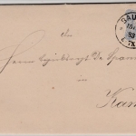 DR - 20 Pfg., Brief (2. Gew.stufe) Bautzen - Kamenz 1883 - mit Inhalt