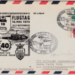 BRD - 25+30 Pfg. UV Privat-GA-Umschlag (40 J. Flugplatz) SST Celle - Bonn 1976