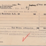 DR - 8 Pfg. Ebert/Perfin "GBA", Firmenkarte Augsburg 3 - Meuselwitz 1930