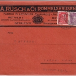 DR - 40+15 Pfg. Leibniz/Kant, Firmenbrief n. ITALIEN, Rommelshausen - Parma 1928