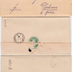 DR - Bautzen1884/87, K1 a. 4 Briefen - alle mit Inhalt