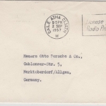 Irland - 5 P. Criomtain, Brief Baile Atha Cliath - Marktoberdorf 1957