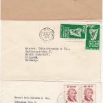Irland - 3 Briefe m. Mehrfachfrankaturen 1953/59