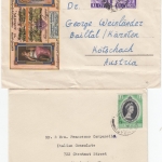 Zypern - 3 ältere Briefe ex 1948/53 n. Israel, USA u. Österreich