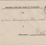 Württemberg - 5 Pfg. Dienst-GA-Umschlag/Oberamtsbezirk Ilshofen - Hall 1883