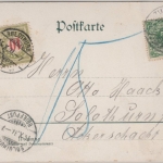 Sachsen - Bockwa b. Zwickau, Überschwemmung 1899, sw-AK gelaufen i.d. SCHWEIZ