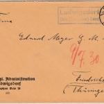 DR - Ludwigsdorf Oels (Schlesien) Land, Landpost-Ra2 a. Brief n. Friedrichswerth