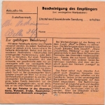 DR - 75 Pfg. AFS "Gruschwitz Textilwerke", Paketkarte Neusalz - Wasselnheim 1942