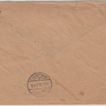 DR-Infla - 5 M. Ziffer/Dienst, 4er-Block a. Einschreibebrief Schweidnitz 1922 n.