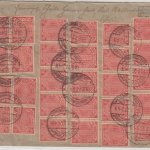 DR-Infla - 2x5+40x1 M. Ziffer/Dienst, brief Wüstewaltersdorf - Waldenburg 1923