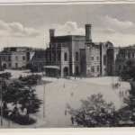 Schlesien - Breslau, Hauptbahnhof, sw-Fotokarte + SST Turnfest 1938