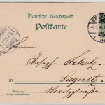 Schlesien - Breslau, Liebischs Höhe, Mehrbild-Farblitho gelaufen 1899