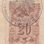 Schlesien - Liegnitz 1909, 20 M. Stempelmarke a. zweiseitiger Schuldurkunde