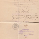 Schlesien - Liegnitz 1909, 20 M. Stempelmarke a. zweiseitiger Schuldurkunde