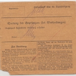 Bayern - Regensburg 1, Paketkarte (unfrei) n. Landshut, 25 Pfg. Nachporto 1913