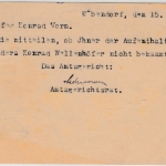 DR - 5 Pfg. Korbdeckel/Dienst, Karte/Irrläufer Erbendorf - Nürnberg 1925, retour