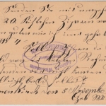 Bayern - Hergatz 5/11 (1881), K1 (Sonderform) a. 5 Pfg. GA-Karte n. Buchau