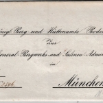 Bayern - Bruck i.d. OBPF 3/6 (1857 ?), HKS a. vorgedr. Dienstbrief n. München