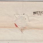 Bayern - Bruck i.d. OBPF 3/6 (1857 ?), HKS a. vorgedr. Dienstbrief n. München