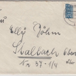 BRD - 20 Pfg. Wofa, Brief Schwandorf - Staltach 1951, ohne Inhalt