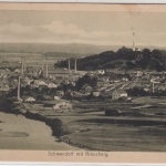 Bayern - Schwandorf mit Kreuzberg, sw-Ansicht, gelaufen 1919