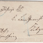 DR/Bayern - Mergentheim/Mainbernheim, Wendebrief (ca. 1871)
