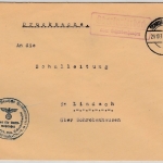 DR - Oberlauterbach ü. Schrobenhausen, Landpost-Ra2 a. Drucksache n.Lindach 1939