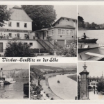 Sachsen - Diesbar-Seußöitz, Mehrbild-sw-Fotokarte, gelaufen 1982