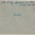 All.Bes. - Linden (b. M. Erlbach) 19.2.46, hds. Gebühr bezahlt Vermerk a. Brief