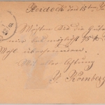 Bayern - Heideck 16/1 (1877), HKS a. 5 Pfg. GA-Karte n. Fürth