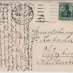 Bayern - Dillingen, Straßenansicht (Obere Apotheke), sw-AK, gelaufen 1920