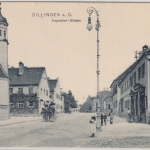 Bayern - Dillingen, Kapuziner-Straße, sw-AK, ungelaufen ca. 1910