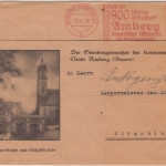 DR - 12 Pfg. AFS "900 Jahre Amberg", illustr. Werbeumschlag (Martinskirche) 1936