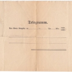 Bayern - Etzelwang (1910), schwarzer L1 a. Telegramm aus Fürth