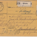 Bayern - 20 Pfg. Ludwig, Feldpost-Paketkarte/Sondertarif Mitterfels - Landshut
