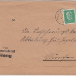 DR - 5+10 Pfg. Hindenburg/Ebert, Brief K1 Postbauer - München 1930