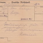 DR - Kondolenz-Telegramm Radlkofen - Neumarkt 1943