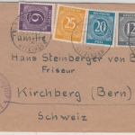 All.Bes./Kontrollrat - Kleinlanheim ü. Kitzingen, Poststelle I, Zensurbrief 1946