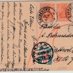 DR/Schweiz - 40+2x10 Pfg. Germania, Karte/Nachporto i.d. SCHWEIZ, Bayreuth 1921