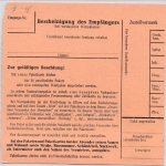 BRD - 2 M. Bed. Deutsche, Eilboten-Paketkarte Kirchenthumbach - Regensburg 1964