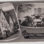 Bayern - Pottenstein, Gasthof Püttlachtal, sw-Mehrbild-Fotokarte gelaufen 1962