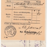 Bayern - Kempten 1894, Aufgabeschein f. Postanweisung n. ÖSTERREICH