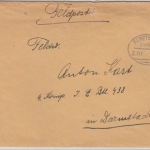 DR - Bahnpost Kempten - Ulm, Z. 753 - Feldpostbrief (Thal ü. Illertissen) 1942