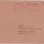 BRD - 4 Pfg. AFS "Eger Butter Käse", Drucksachenbrief Ruderatshofen - Karlsruhe