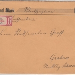 DR - 20+2x10 Pfg. K/A, Einschreibebrief Wöhrden - Grabow 1897