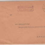 DR - Mittel Kronprinzenkoog Marne (Holstein) Land, Landpost-Ra2 a. Brief 1932 n.