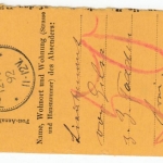 DR - Toddin 1892, K1 a. Einlieferungsabschnitt f. Paket, 50 Pfg. Gebührenvermerk